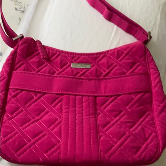 Vera Bradley Handbags - Vera Bradley fuchsia color bag like new